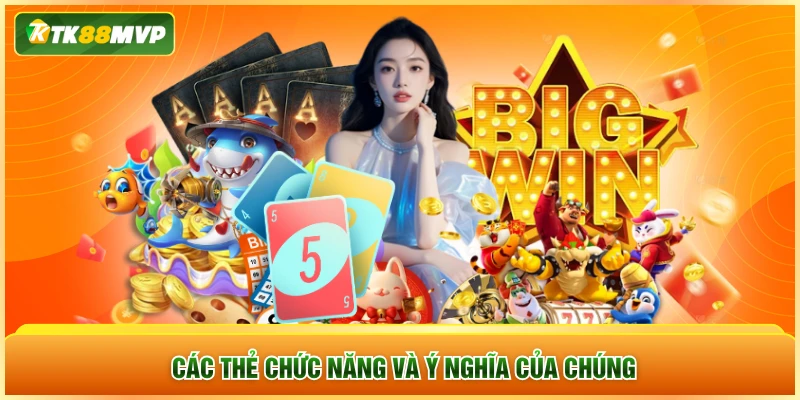 Các thẻ chức năng và ý nghĩa của chúng