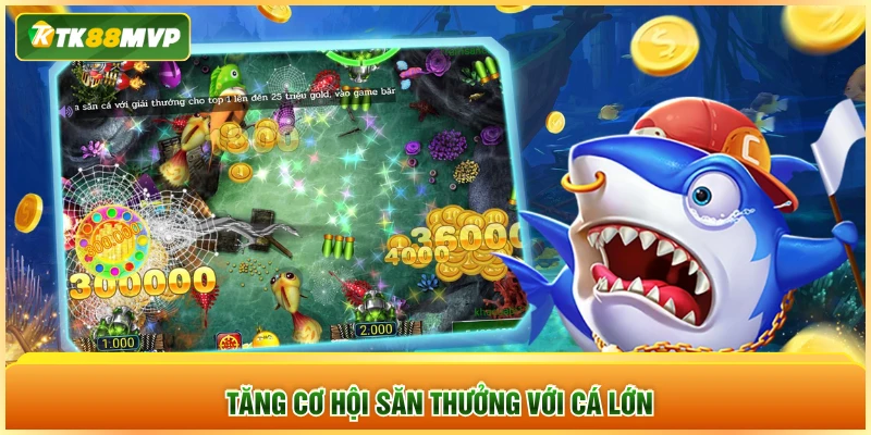 Tăng cơ hội săn thưởng với cá lớn