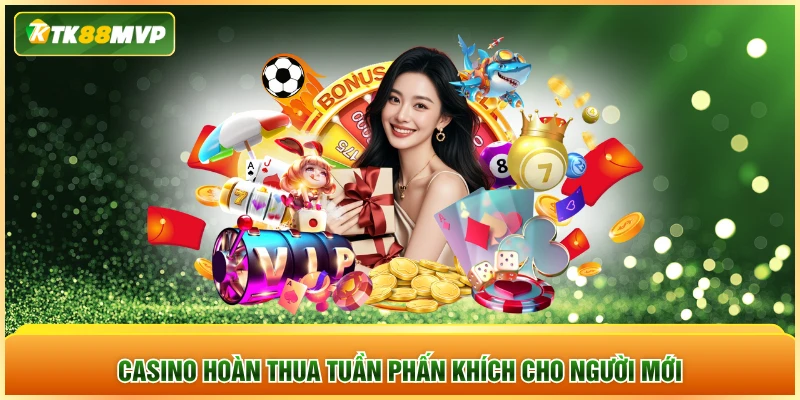 Casino hoàn thua tuần phấn khích cho người mới