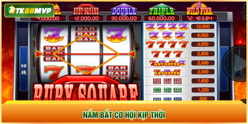 Nắm bắt cơ hội kịp thời