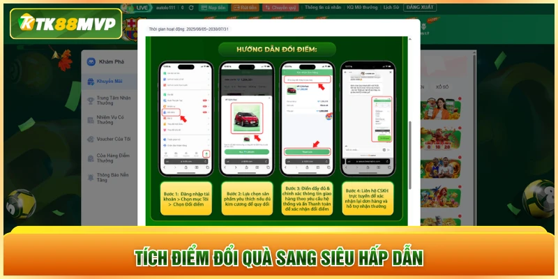 Tích điểm đổi quà sang siêu hấp dẫn